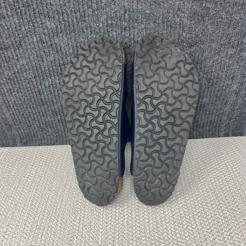 Birkenstock Arizona Navy Blue Leather Sandals Slide Mens Size 9 US / 42 EU - Picture 6 of 7